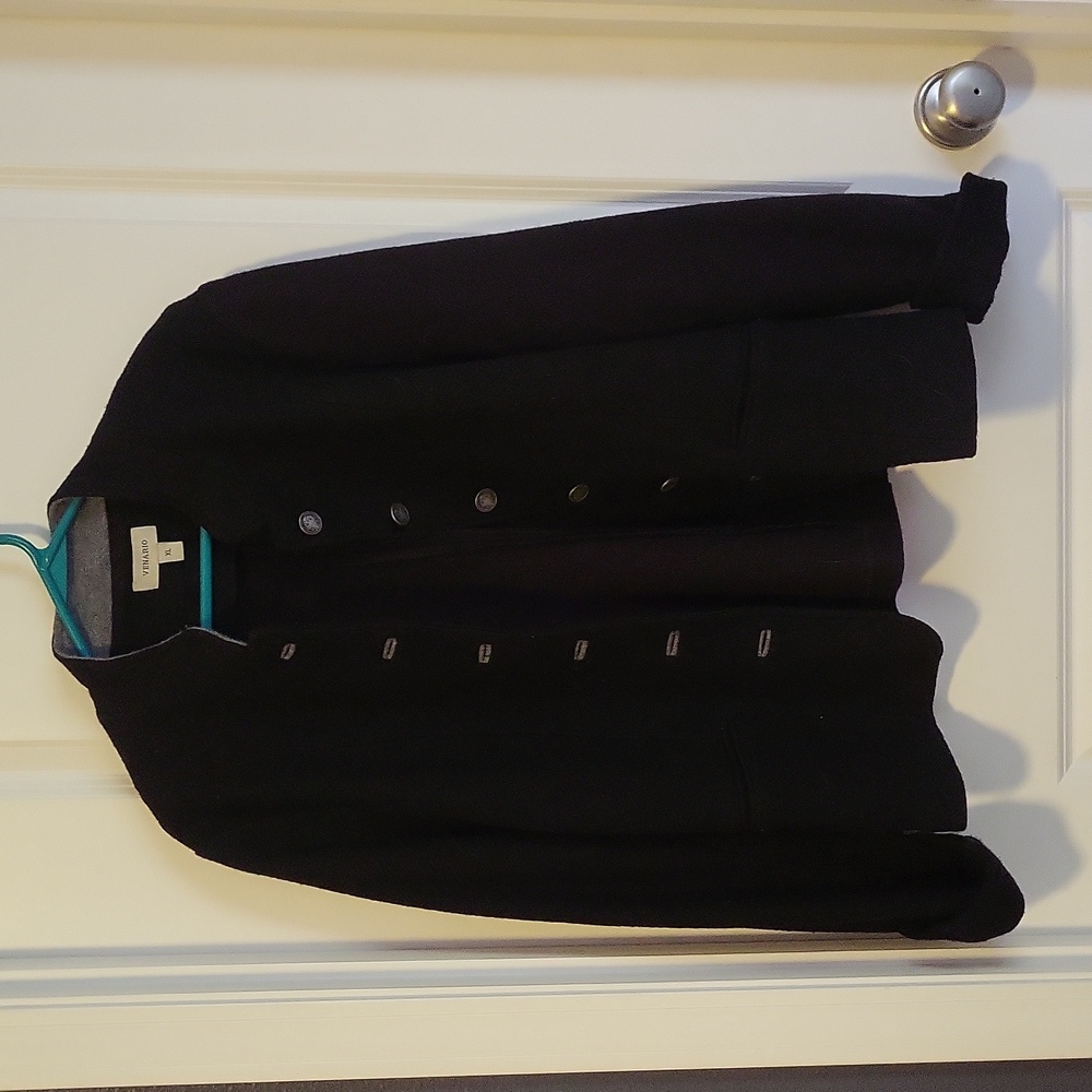Venario Black Wool Jacket XL EUC